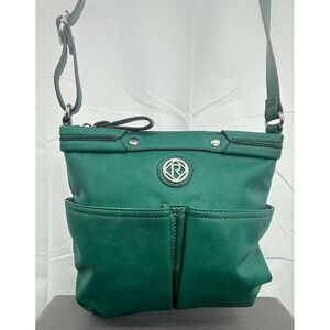 Relic‎ Adjustable Crossbody Green Purse Classic Zipper Logo Soft Women's